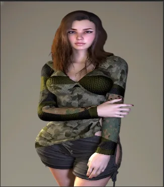 Current 3D character model for Kyra
